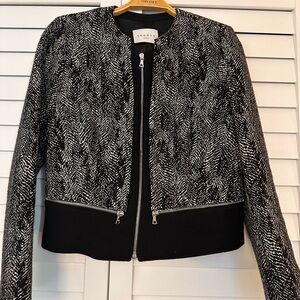 Isabel Marant Black and White Tweed Jacket